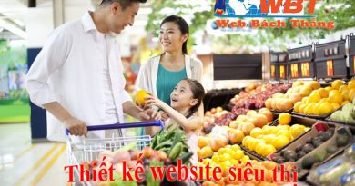 thiết kế website siêu thị