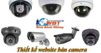 Thiết kế website bán camera, thiết bị giám sát