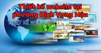 thiết kế website phường Dịch Vọng Hậu