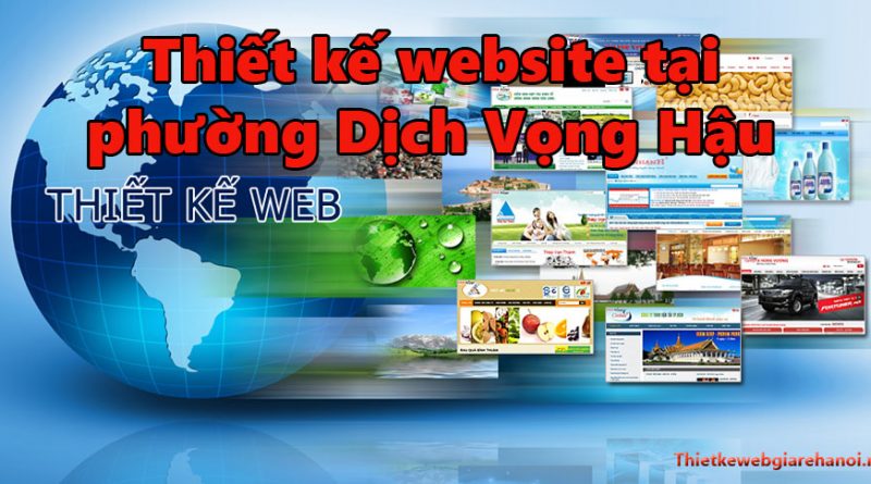 thiết kế website phường Dịch Vọng Hậu